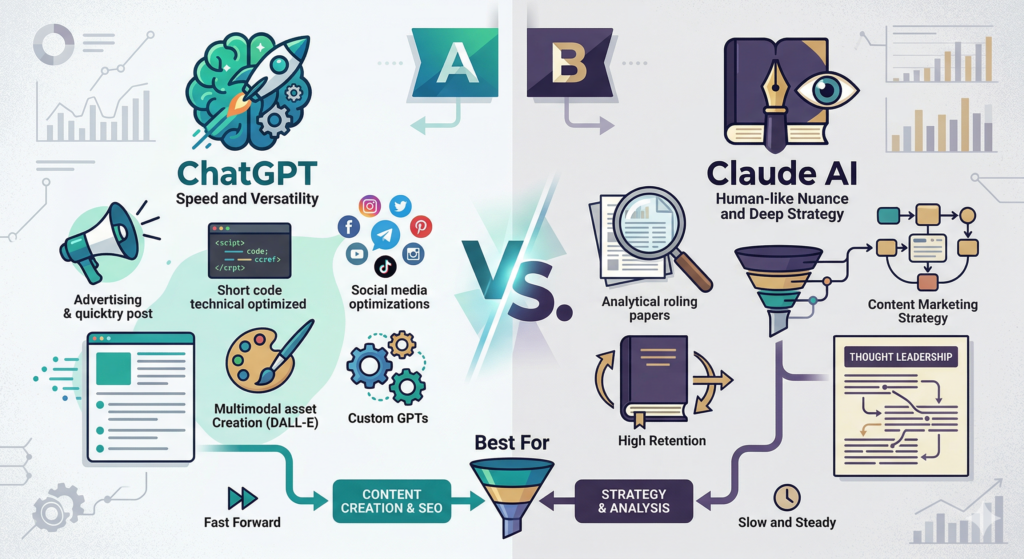 ChatGPT vs Claude AI for Digital Marketing